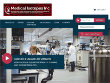 Tablet Screenshot of medicalisotopes.com
